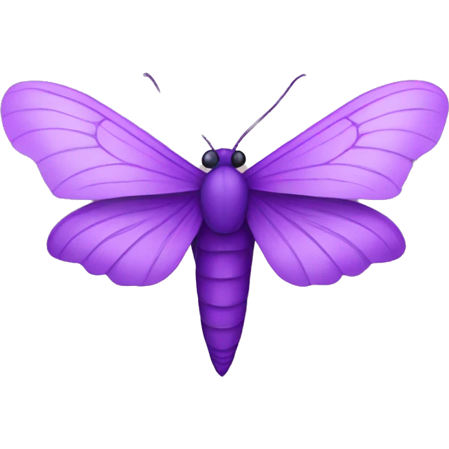 purple moth emoji