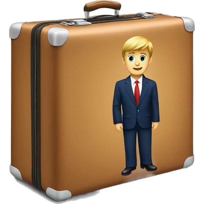 Barron trump suitcase emoji