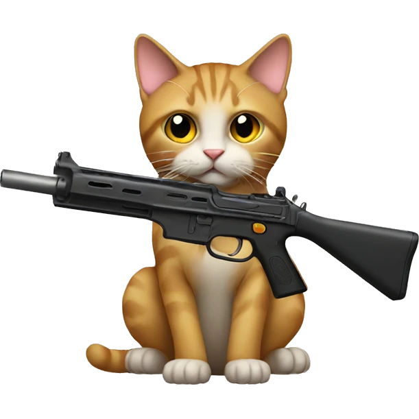 catwith gun emoji