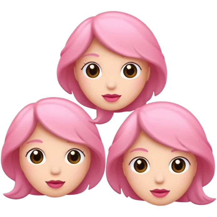 crée moi une bulle de conversion comme sa « 💬 » sans visage à l’interieur avec trois petit point de couleur pink emoji