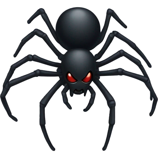 Black widow spider emoji