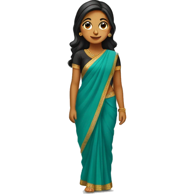 Punjabi girl in sari emoji