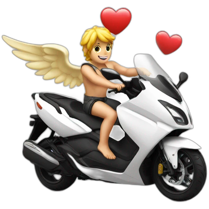 Cupidon sur un tmax emoji