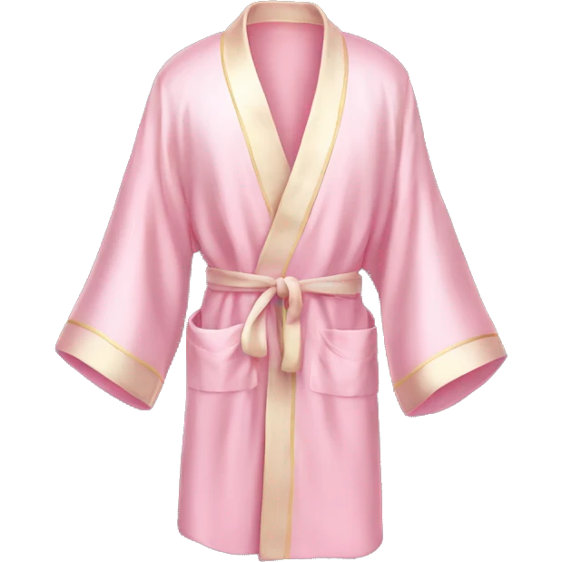 Light pink silk robe emoji
