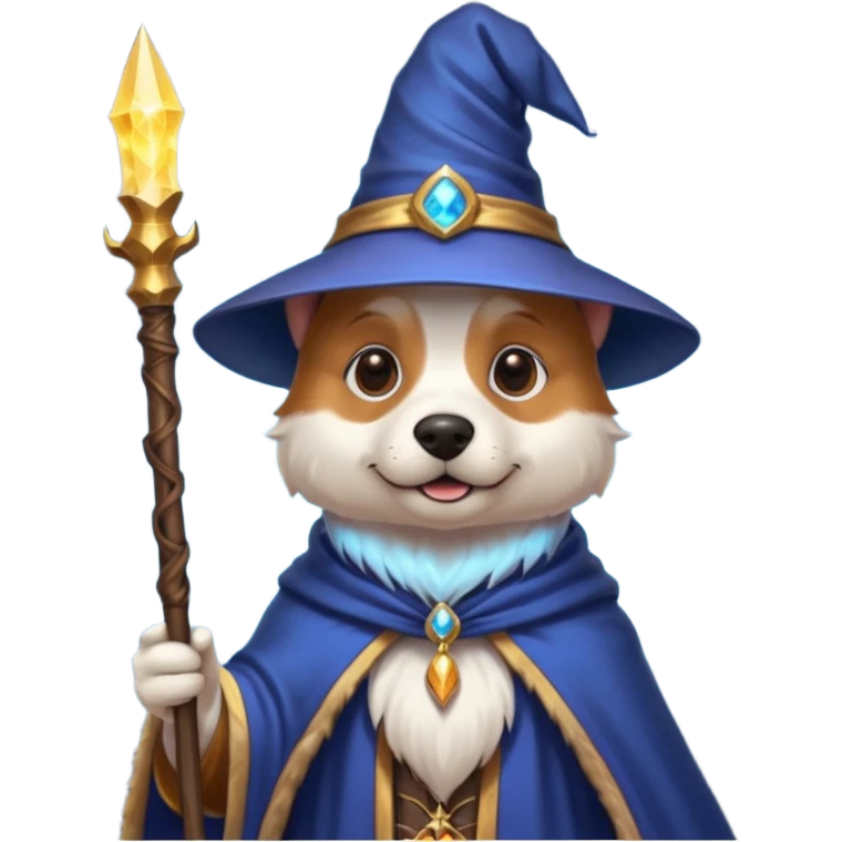 Dog wizard emoji