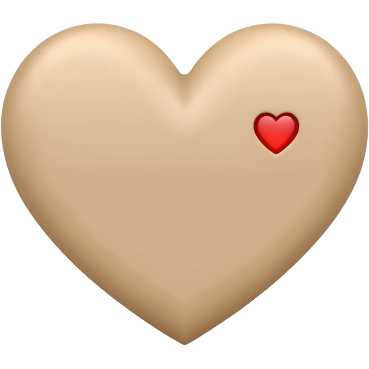 coeur beige emoji