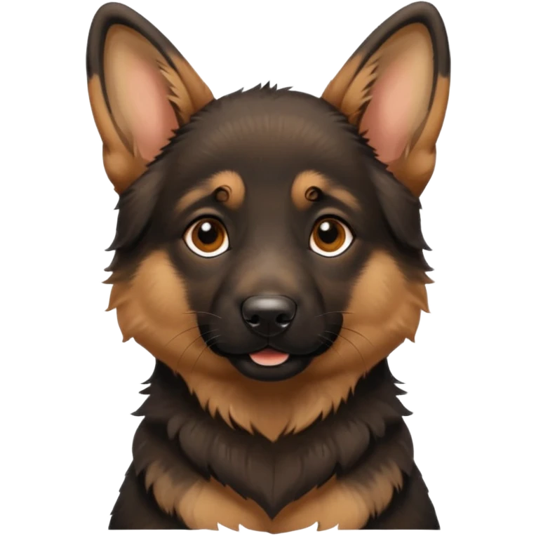 a German Shepherd puppy emoji