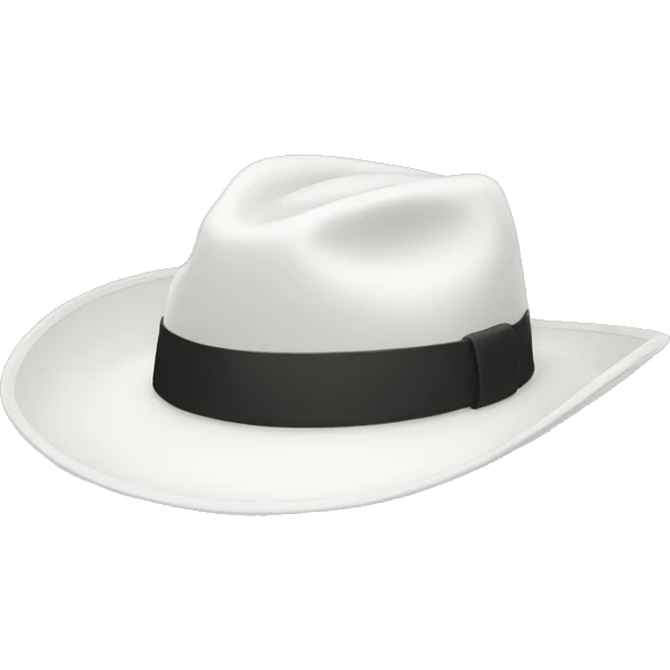 white hat emoji