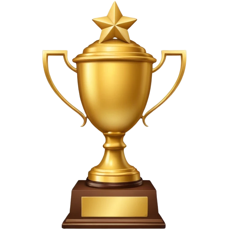 A trophy for Gambian championship emoji