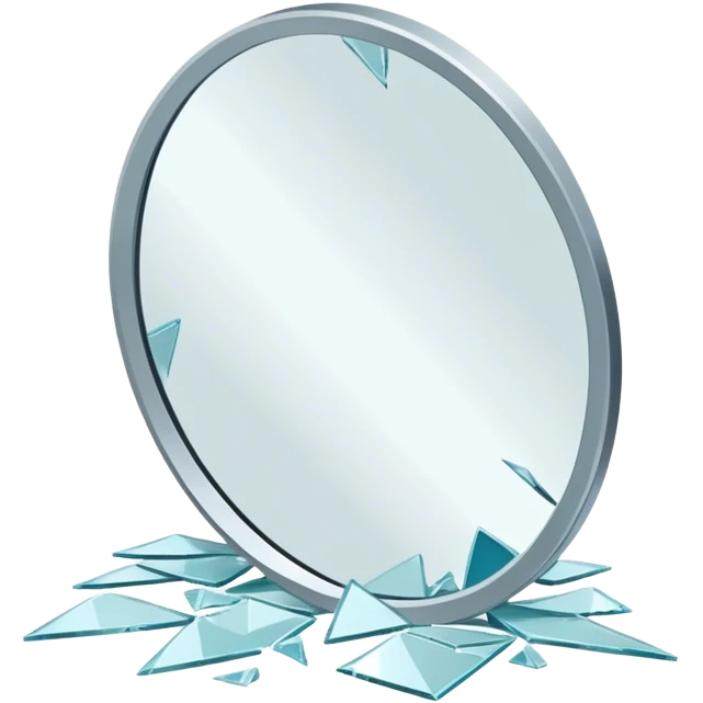 a broken mirror emoji