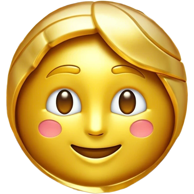 Cinematic Realistic Gold Emoji, Radiant and brilliant, with smooth, polished golden bars reflecting the light in stunning highlights. The soft, warm glow of the metal exudes luxury and elegance, catching every glimmer in the surrounding environment. Soft glowing outline, capturing the essence of wealth and timeless beauty in gleaming gold! emoji