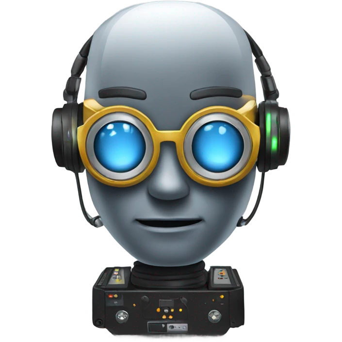 Robot DJ emoji