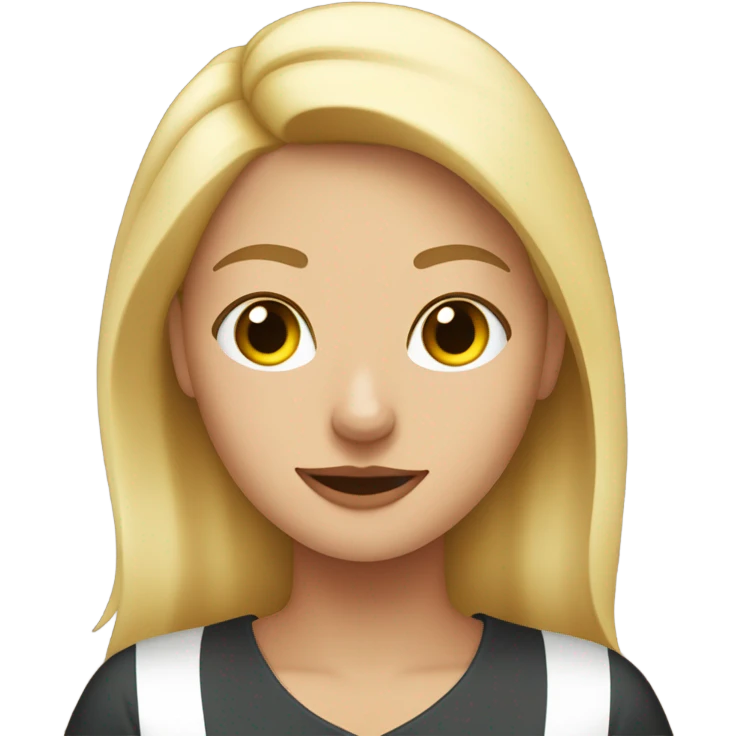 Mujer rubia con gato negro  emoji