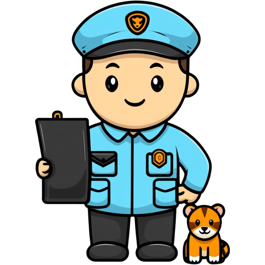 zookeeper with animals emoji