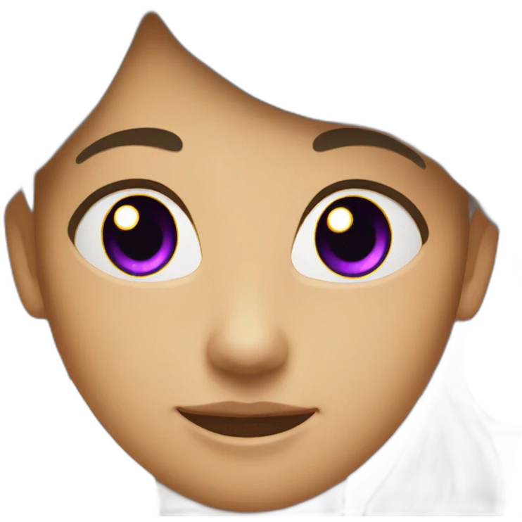 Chat violet emoji