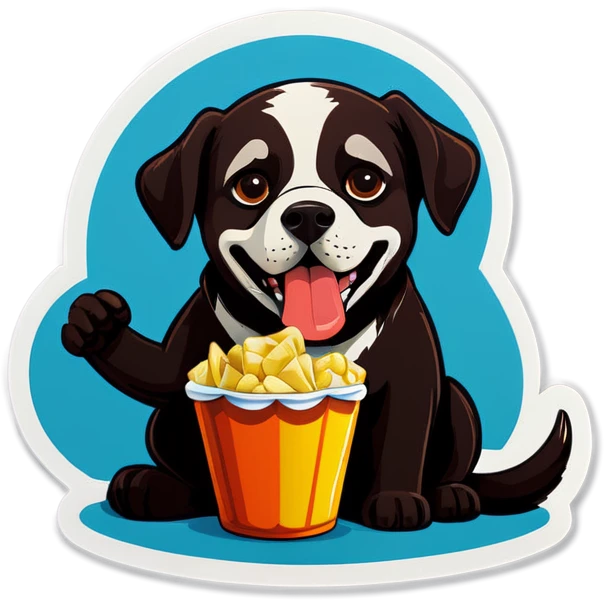 Perro comiendo Pipo emoji