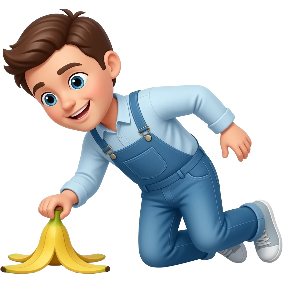 person slipping on banana peel emoji