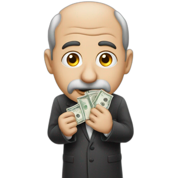 jewish-man-getting-ready-to-get-his-money-with-his-big-nose emoji