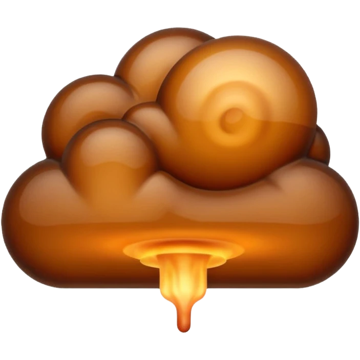 A huge fart stinky emoji