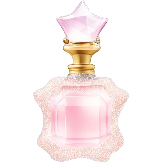 Light pink and white sparkly dream perfume  emoji