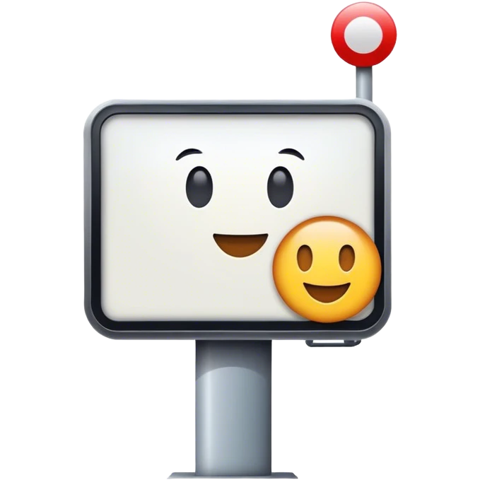 a billboard emoji