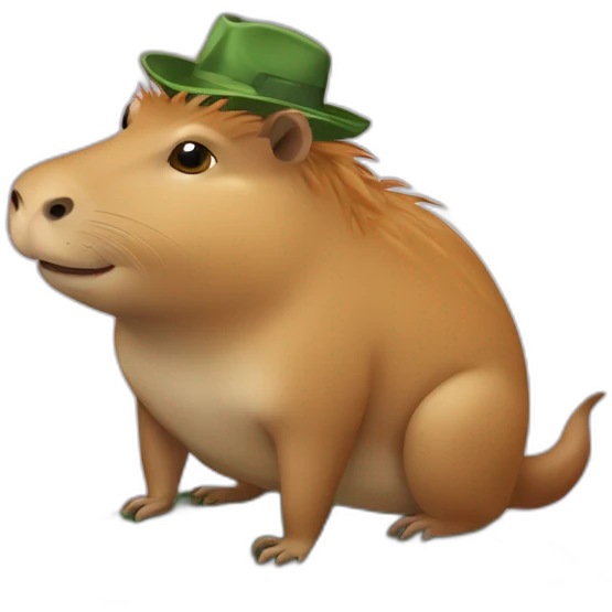 Capybara sur un crocodile emoji