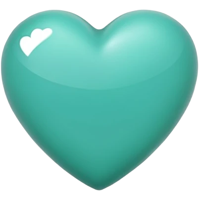 Greenish turquoise heart emoji