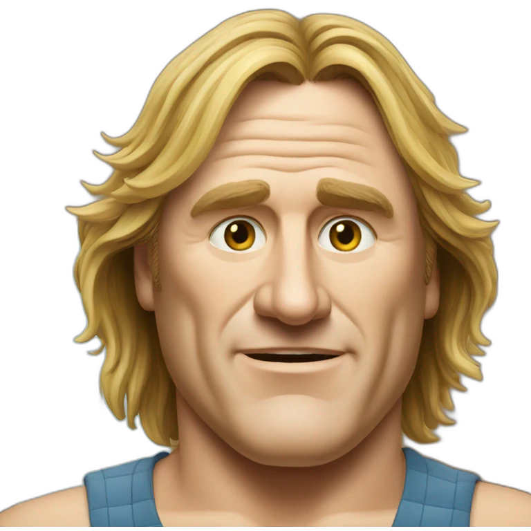 Depardieu surf emoji