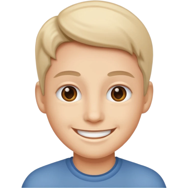 Think about it smile emoji