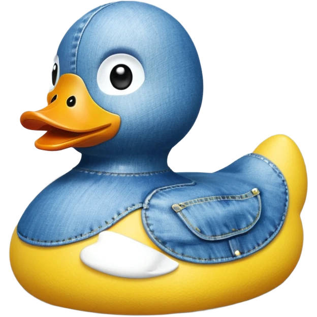 Denim rubber duck emoji