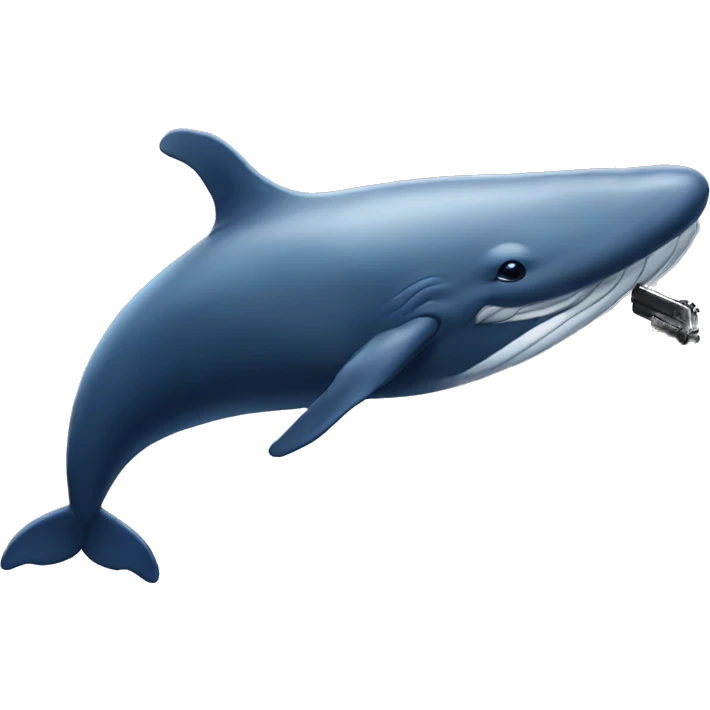 Whale with Gun emoji