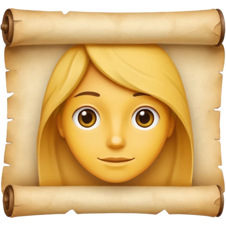 person with old scroll judgment. emoji