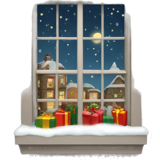 Christmas window emoji