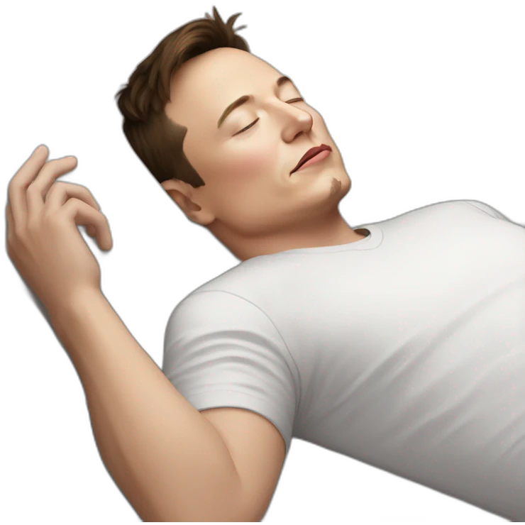 Elon Musk sleeping emoji