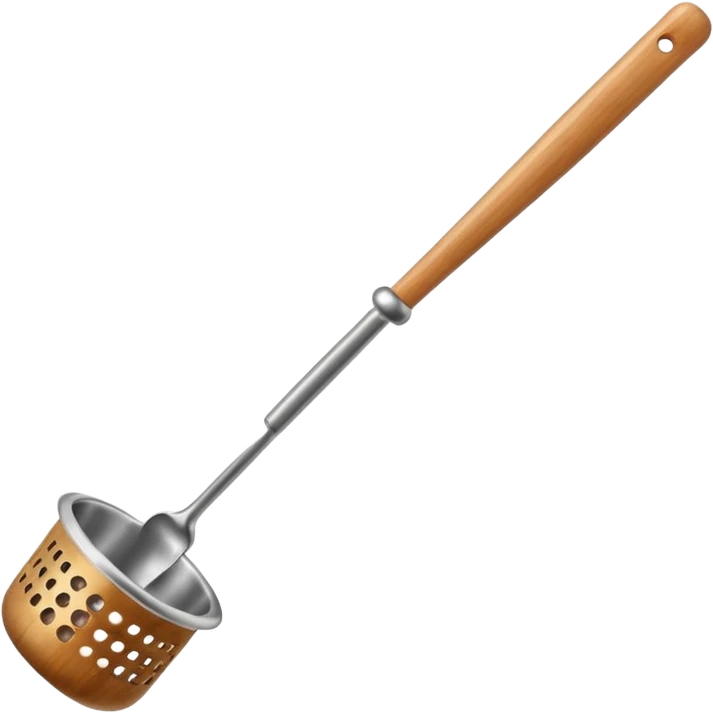 Potato masher - perforated pestle with a handle  emoji