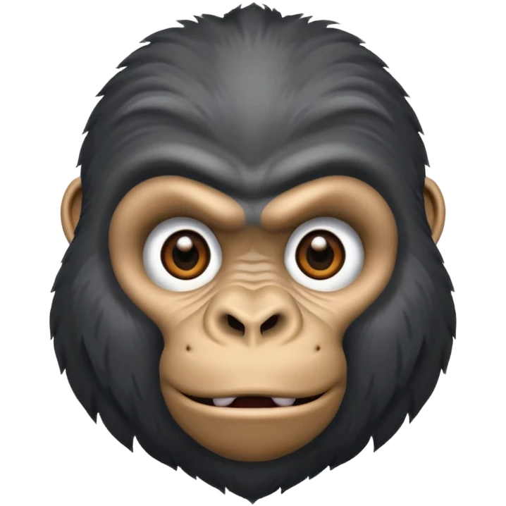 gorilla portrait emoji