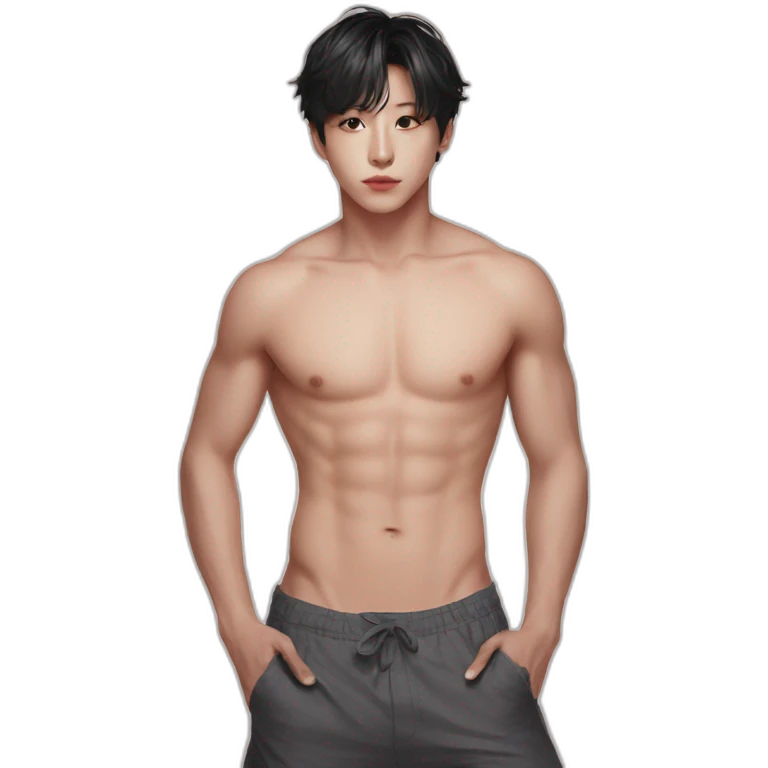 Jungkook without shirt emoji
