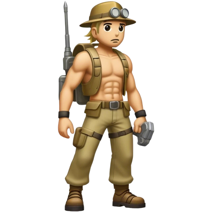 full body sideview metal slug character emoji