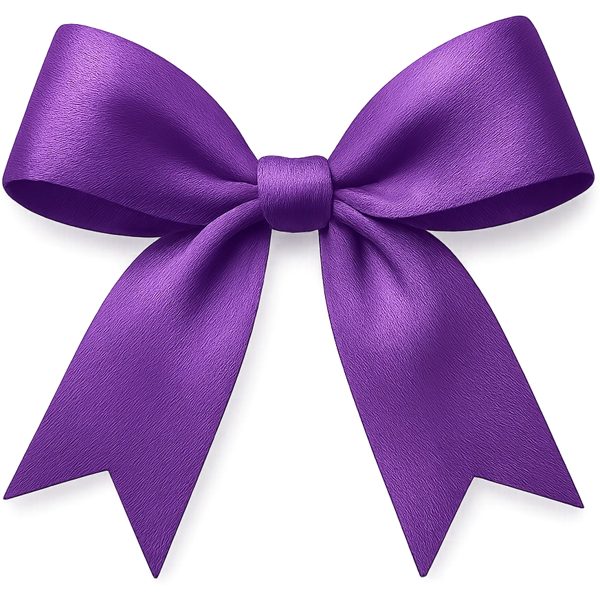 purple bow emoji