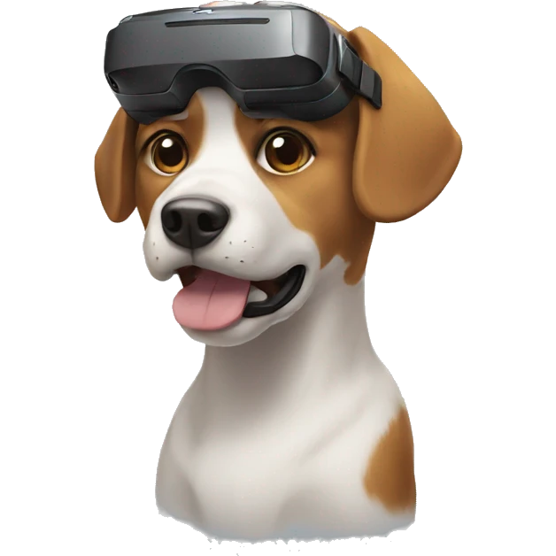 VR dog emoji