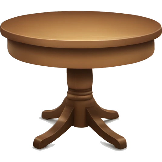 table with smile  emoji