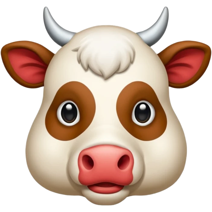 Vaca escocesa de las tierras altas donde no se le ven los ojos emoji