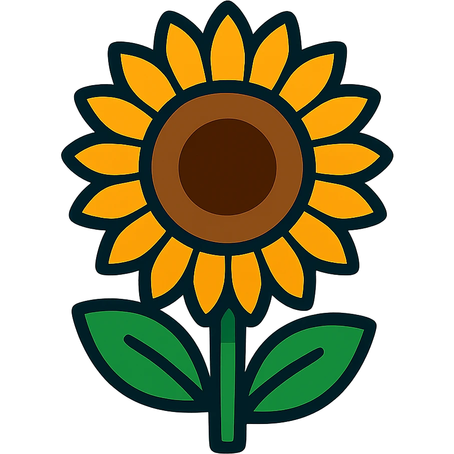 A sunflower emoji emoji
