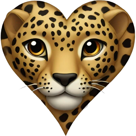 leopard heart emoji