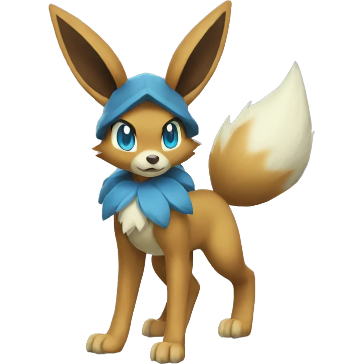Lucario-Eevee full body emoji