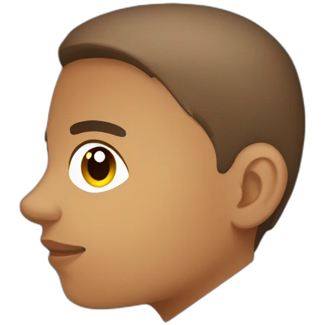 armenian-brownskin 14 y. o. boy, side view emoji