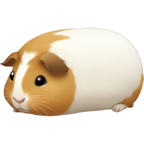 Guineapig cuddling a soft pillow emoji
