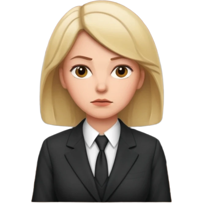 court white woman emoji