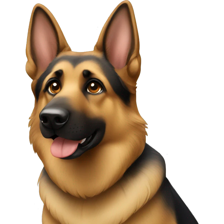 German shepherd dog emoji