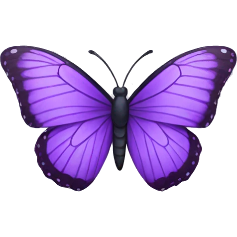 Purple butterfly emoji